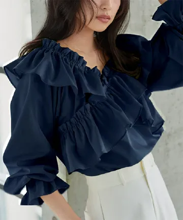 manywayオフショルギャザーブラウス [C7891] | 4/21(火) 12:00~ 販売予定！