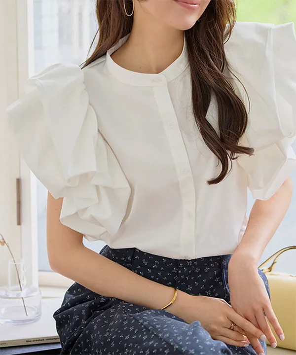 【完売商品】Deuxieme Classe MSGMボリュームスリーブブラウス ボリュームスリーブブラウス [C7896] | 送料無料 5/3(日)12:00~5/7(木