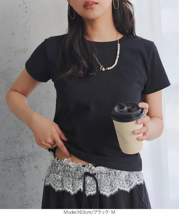 [ 接触冷感 ] M L XL ミニTシャツ [C7912]