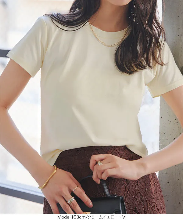 [ 接触冷感 ] M L XL ミニTシャツ [C7912]