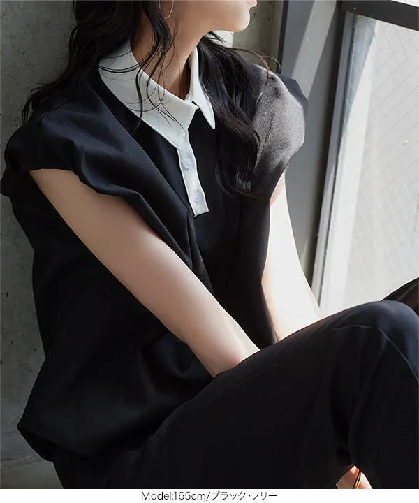 クレリックフレンチブラウス [C7934]| 送料無料 6/18(木)12:00~6/19(金