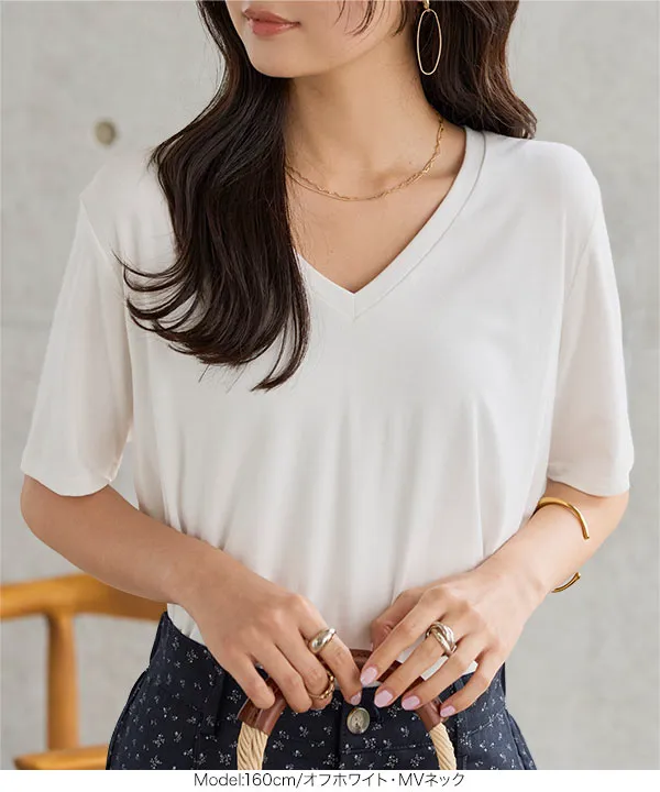 THE ROW GIDEON TOP DOVE WHITEクルーネックカットソー クルーネックorVネックレーヨンTシャツ [C7953]| 送料無料 7/14(火)12