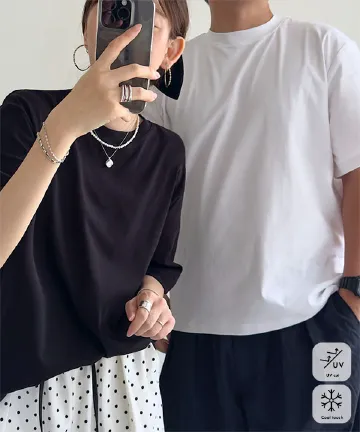 UVカット×接触冷感ユニセックスボックスTシャツ [C7994]