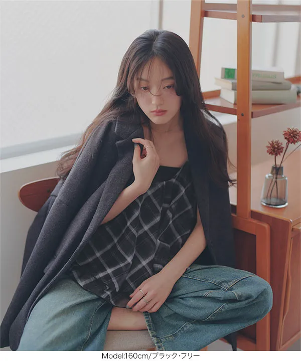 チェック柄シアービスチェ [C7997]| 2026AW先行受注アイテム！20%OFFクーポン＆送料無料  8/12(水)12:00~8/18(火)12:00まで
