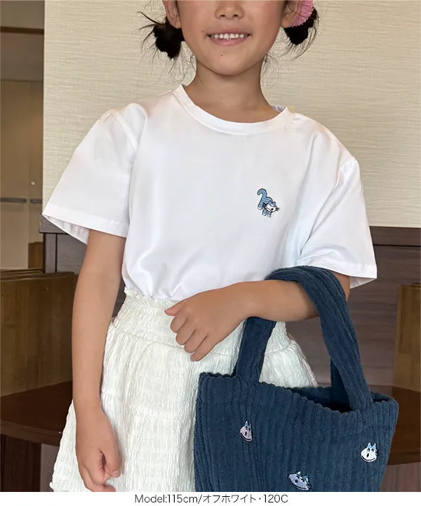 [ 11ぴきのねこコラボ ] KIDS刺繍Tシャツ [C8021]