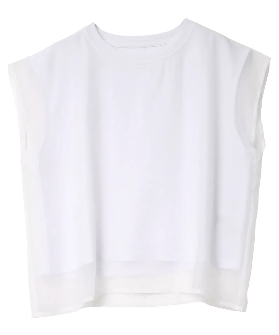 オーガンジードッキングTシャツ [C8033]のレビュー