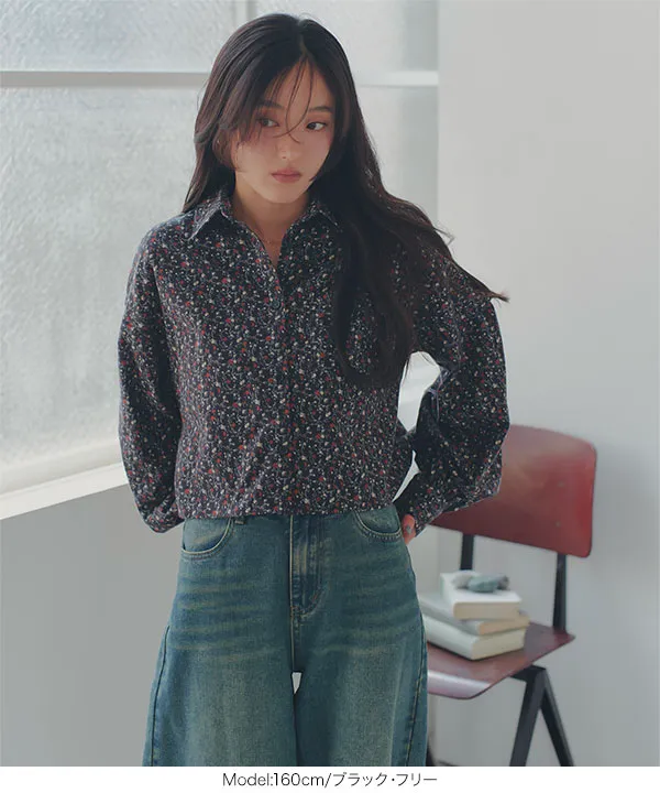 花柄ブラウス [C8043]| 2026AW先行受注アイテム！20%OFFクーポン＆送料無料  8/12(水)12:00~8/18(火)12:00まで