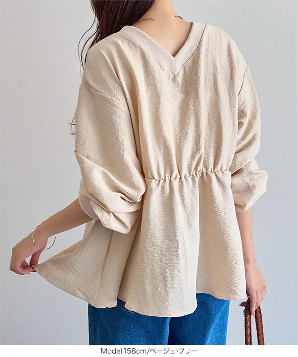 [ mamaレタス ] 2wayスナップボタンブラウス [C8055]