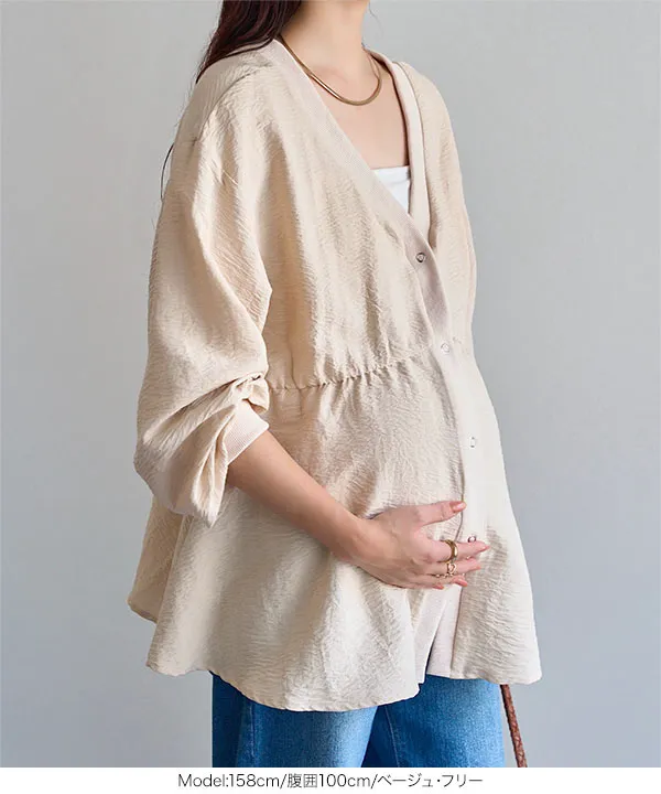 [ mamaレタス ] 2wayスナップボタンブラウス [C8055]