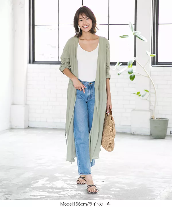 2wayガーゼカシュクールガウンカーディガン [E2124]  　 | トップス全品送料無料！9/11(金)18:00〜9/14(月)朝11:59まで