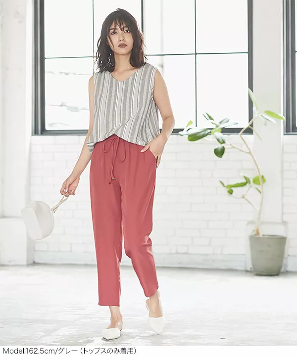 ストライプ柄セットアップ [E2165] - レディースファッション通販 神戸