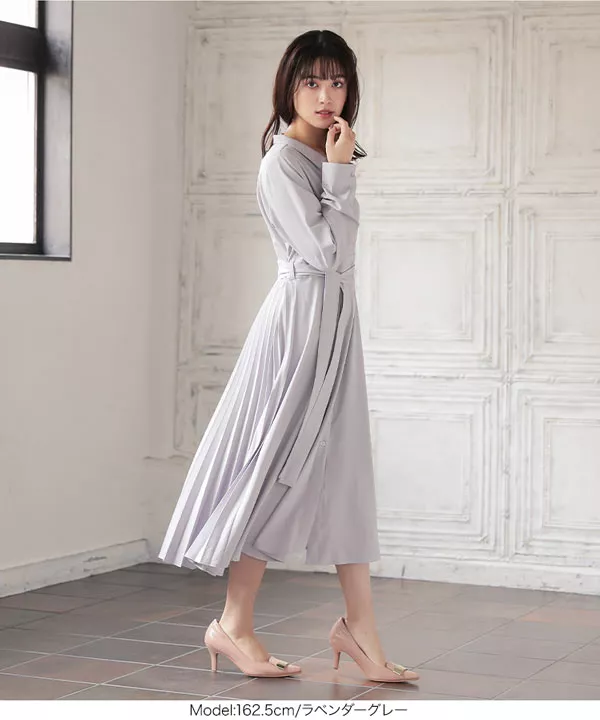 ETEREVE/エテレーヴ プリーツシャツワンピース ETEREVE/エテレーヴ プリーツシャツワンピース
