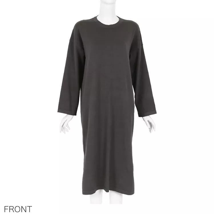 ゆったりニットマキシワンピース [E2223]] | トップス全品送料無料！10/2(金)18:00〜10/5(月)朝11:59まで