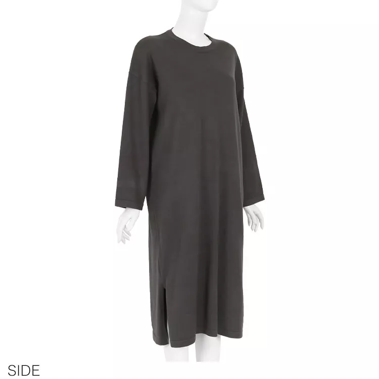 ゆったりニットマキシワンピース [E2223]] | トップス全品送料無料！10/2(金)18:00〜10/5(月)朝11:59まで
