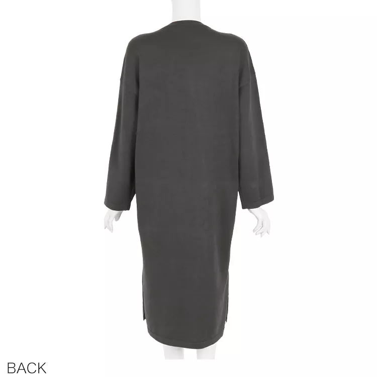 ゆったりニットマキシワンピース [E2223]] | トップス全品送料無料！10/2(金)18:00〜10/5(月)朝11:59まで