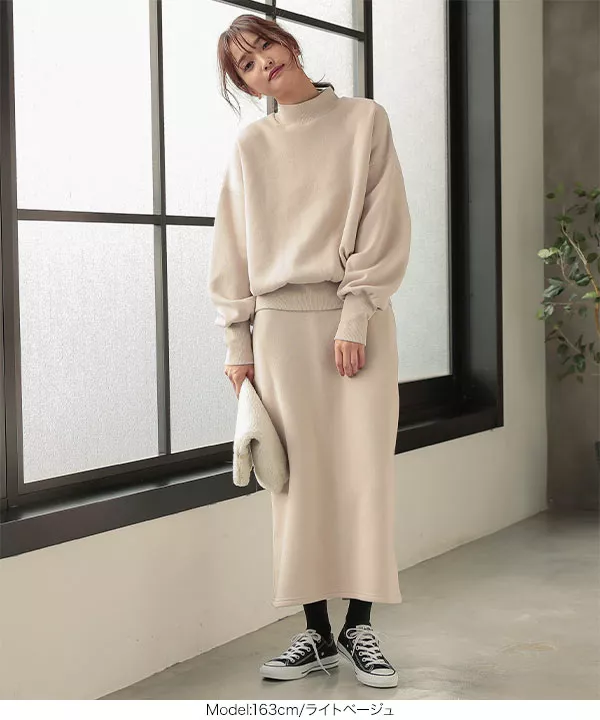2点セット ]裏起毛セットアップ[E2249] - レディースファッション通販
