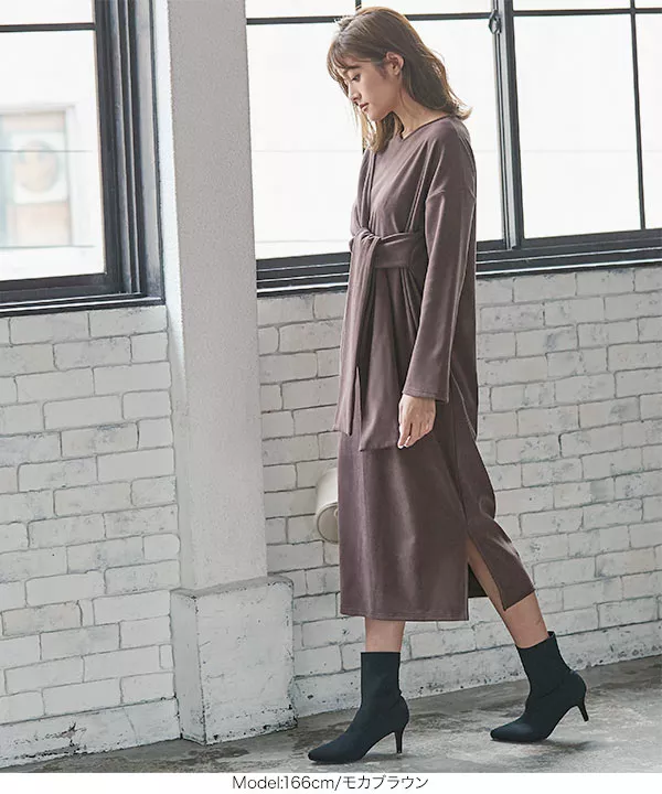 変形デザインロングワンピース [E2277] - レディースファッション通販