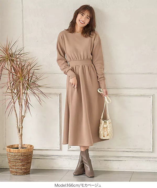 裏起毛 ]スウェットワンピース [E2283] - レディースファッション通販