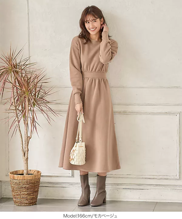 裏起毛 ]スウェットワンピース [E2283] - レディースファッション通販