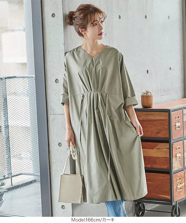 サイドリボン2wayマキシワンピース [E2358] - レディース