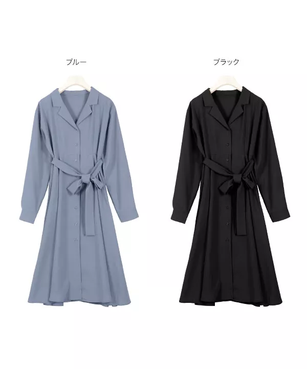 2WAYシャツワンピース [E2383] | トップス全品送料無料！10/2(金)18:00〜10/5(月)朝11:59まで
