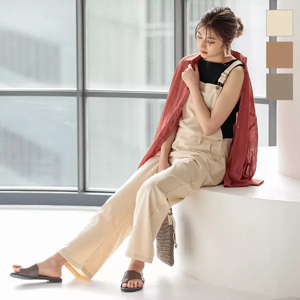 リネンサロペット [E2415] - レディースファッション通販 神戸レタス