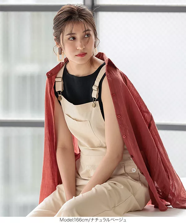 リネンサロペット [E2415] - レディースファッション通販 神戸