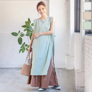 サイドリボンワンピース [E2419] - レディースファッション通販 神戸