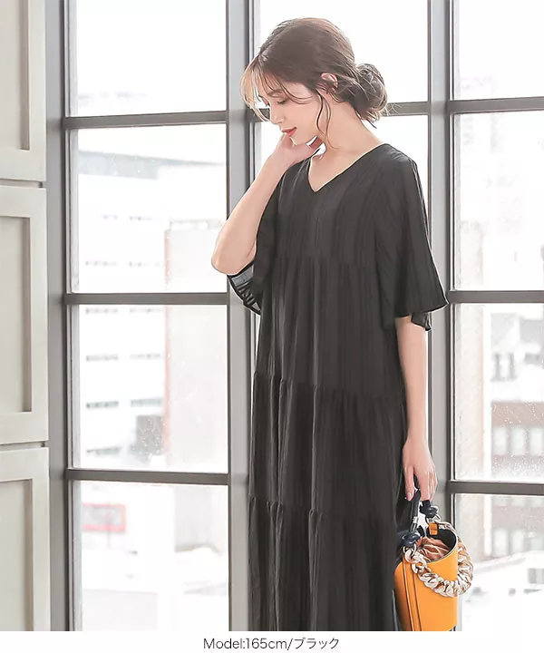 送料・関税込み★Merlette フラッタースリーブVネックワンピース 送料・関税込み☆Merlette フラッタースリーブVネックワンピース