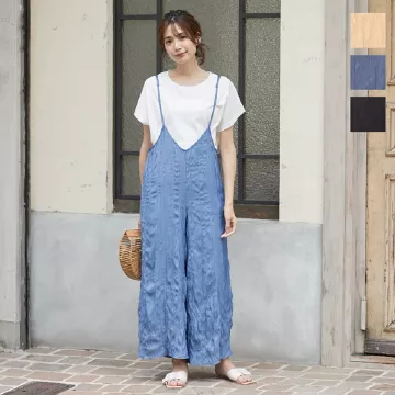 ワッシャーキャミオールインワン [E2518]