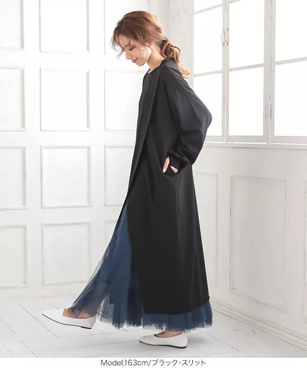 [ 田中亜希子さんコラボ ] 選べる2タイプ ジャージーワンピース [E2527]