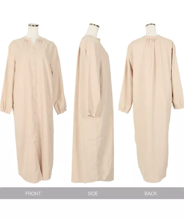 ロングシャツワンピース [E2651]