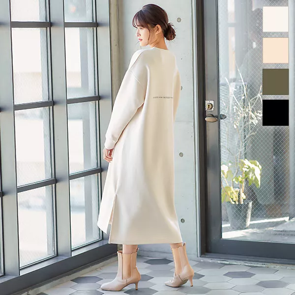 バックロゴダンボールワンピース [E2655] - レディースファッション