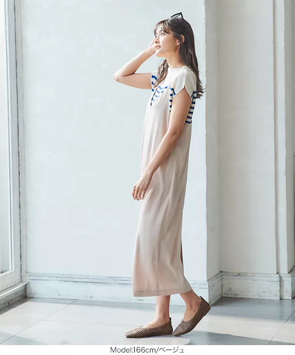 サテンキャミワンピース [E2668] - レディースファッション通販 神戸