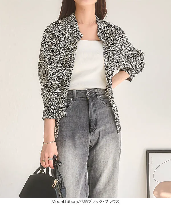 田中亜希子さんコラボ ] バンドカラーブラウス [E2687] - レディース