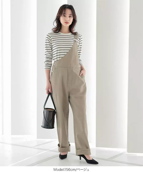 ★スピック＆スパン★カレンテージ　 別注ワンショルダーオーバーオール ☆スピック＆スパン☆カレンテージ 別注ワンショルダーオーバーオール