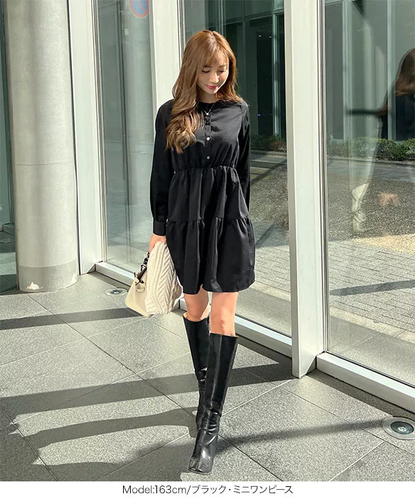 岡部あゆみさんコラボ ］選べる2タイプ 前後2wayティアードトップス