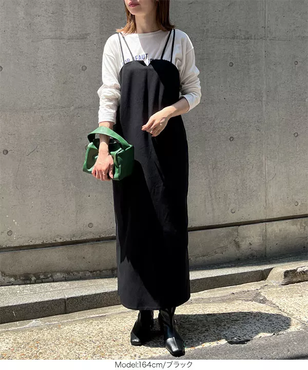 リボンストラップキャミワンピース [E3146]| SALE！ - レディース