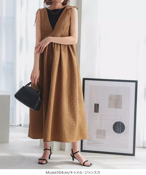 ぽこぽこキャミワンピース [E3177] - レディースファッション通販 神戸