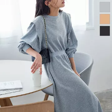 レワンピースコンビサテンカシュクールワンピワンピース [E2813