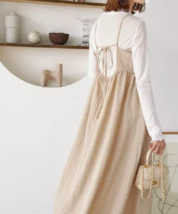 【新品】&エルシー　蝶と椿　ワンピース 新品】&エルシー蝶と椿ワンピース