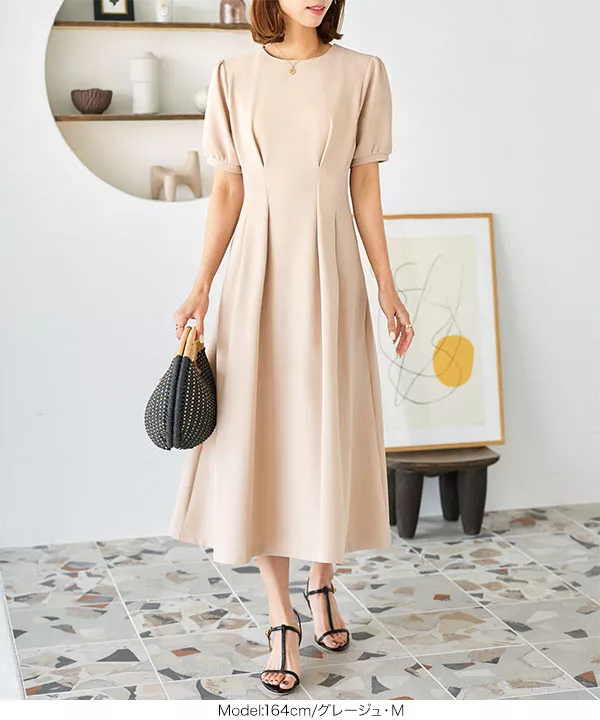 ウエストタックワンピース [E3277] - レディースファッション通販 神戸