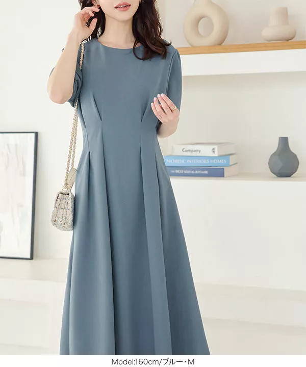 ウエストタックワンピース ウエストタックワンピース（ワンピース）｜1chaku.（イッチャク