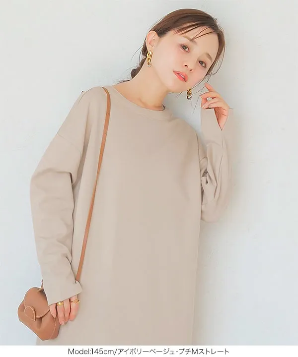 田中亜希子さんコラボ ]選べる3タイプ ジャージーワンピース [E3295