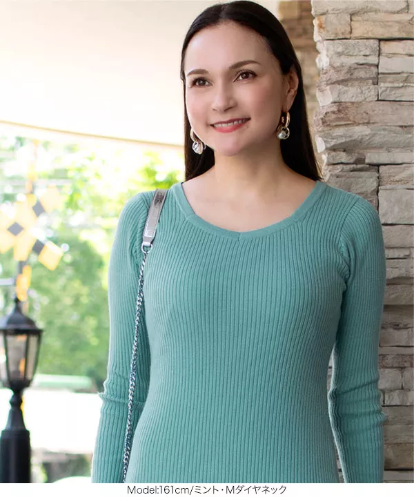 神崎メリさんコラボ ]マーメイドリブニットワンピ [E3300