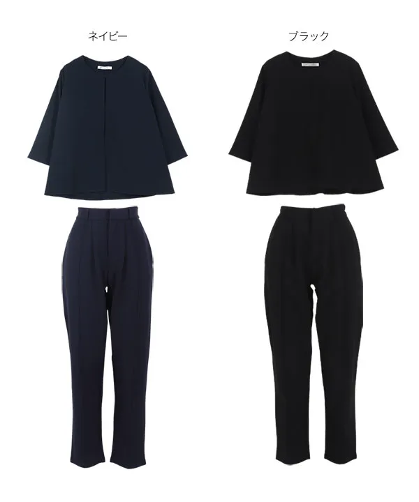 セレモニー ] [ ストレッチ × ノーアイロン ] 選べる4サイズ 細見え