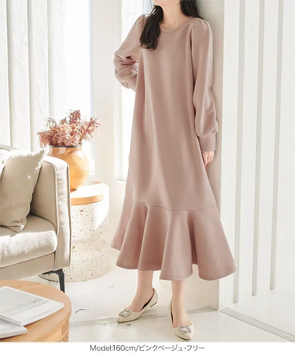 裏起毛 ]マーメイドワンピース [E3335] - レディースファッション通販