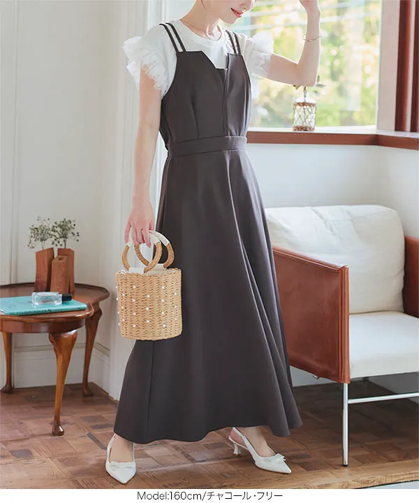 美品レアGLORIA COELHOワンピース レースティアードリボンキャミソールワンピース[tu1553] | レディース