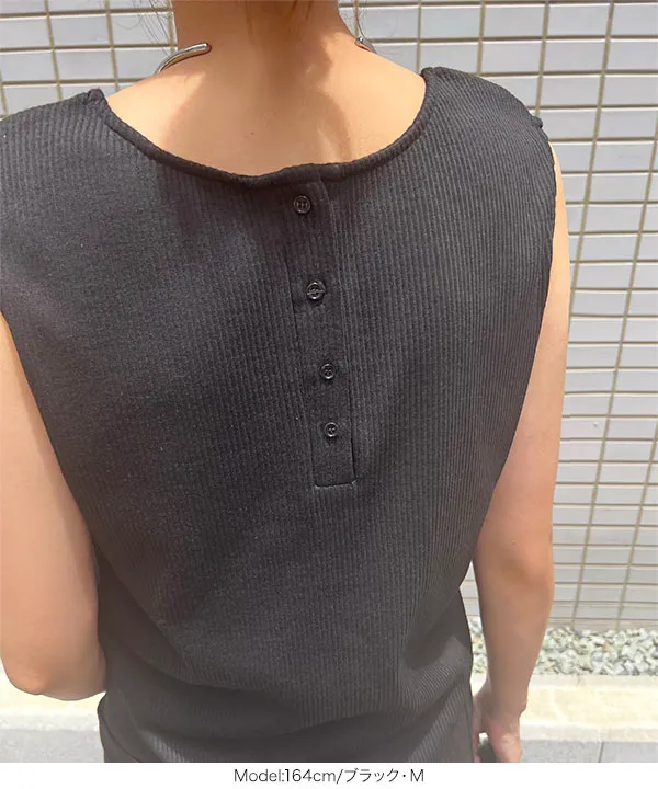 前後2way授乳ジップ付きリブワンピース [E3417] - レディース