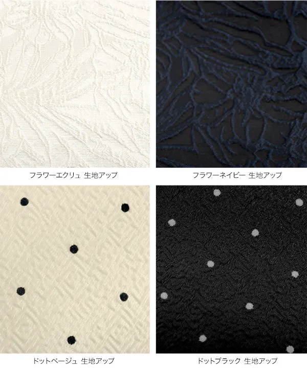 [ プチレタス ] ジャガードティアードワンピース [E3422]